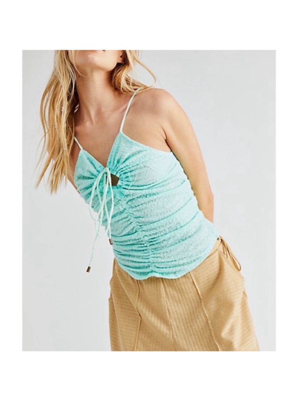 Free People Lace Love Her Tank  Sz S
